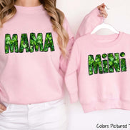 Mama and Mini Matching Clover St Patricks Tee or Sweatshirt