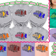 Personalized Leopard Color Guard Fan Tee