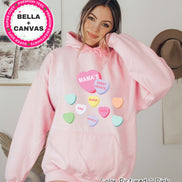 Personalized Candy Hearts Kids Names Valentine Tee or Sweatshirt