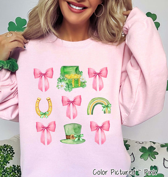 Coquette St Patricks Day Theme Tee or Sweatshirt