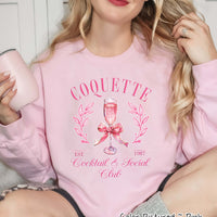 Coquette Cocktail Social Club Tee or Sweatshirt