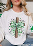 Coquette Cross All Things are Possible St Patricks Day Tee or Sweatshirt