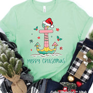 Merry Cruismas Anchor Christmas Cruise Tee or Sweatshirt