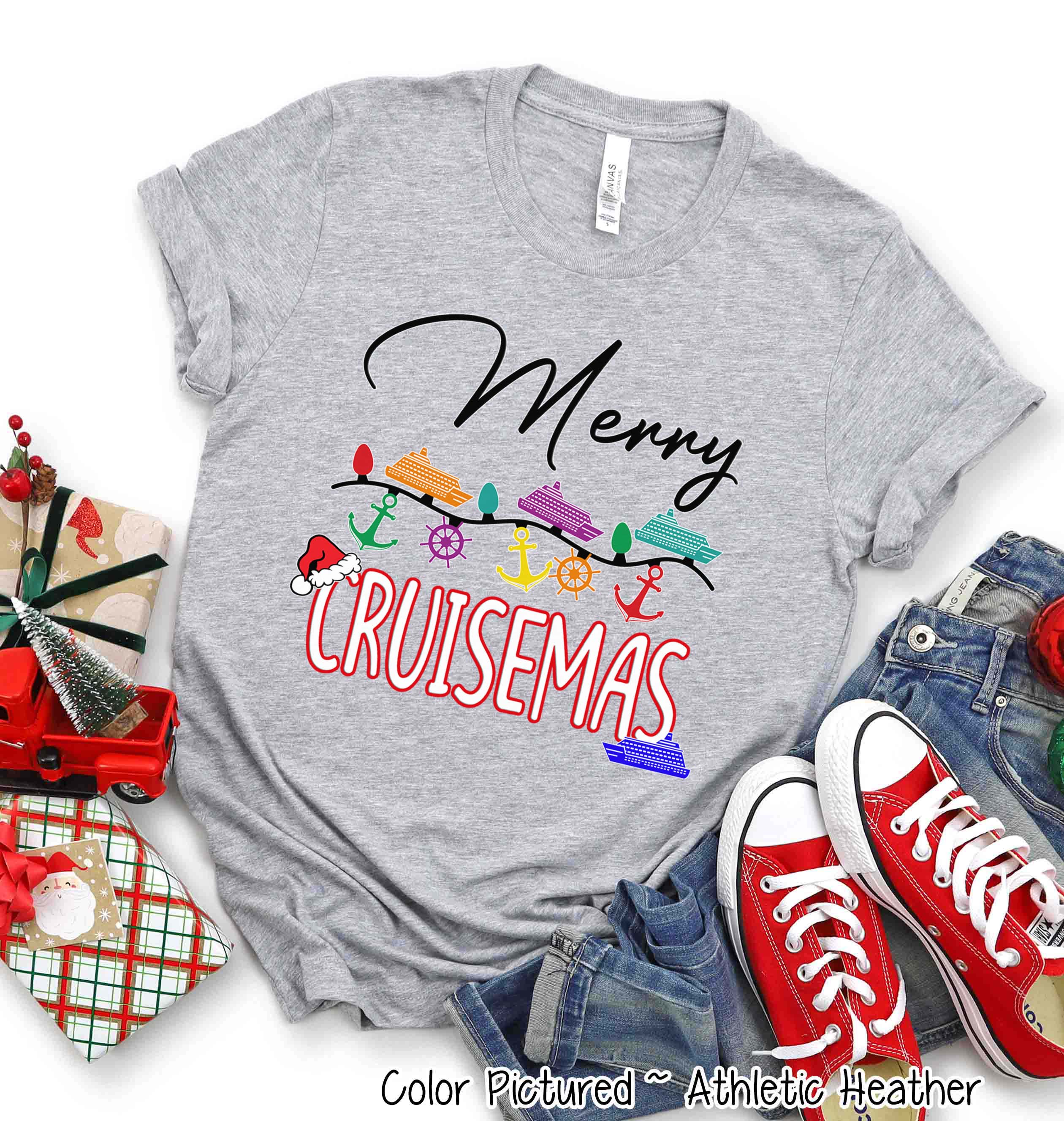 Merry Cruismas Christmas Cruise Tee or Sweatshirt