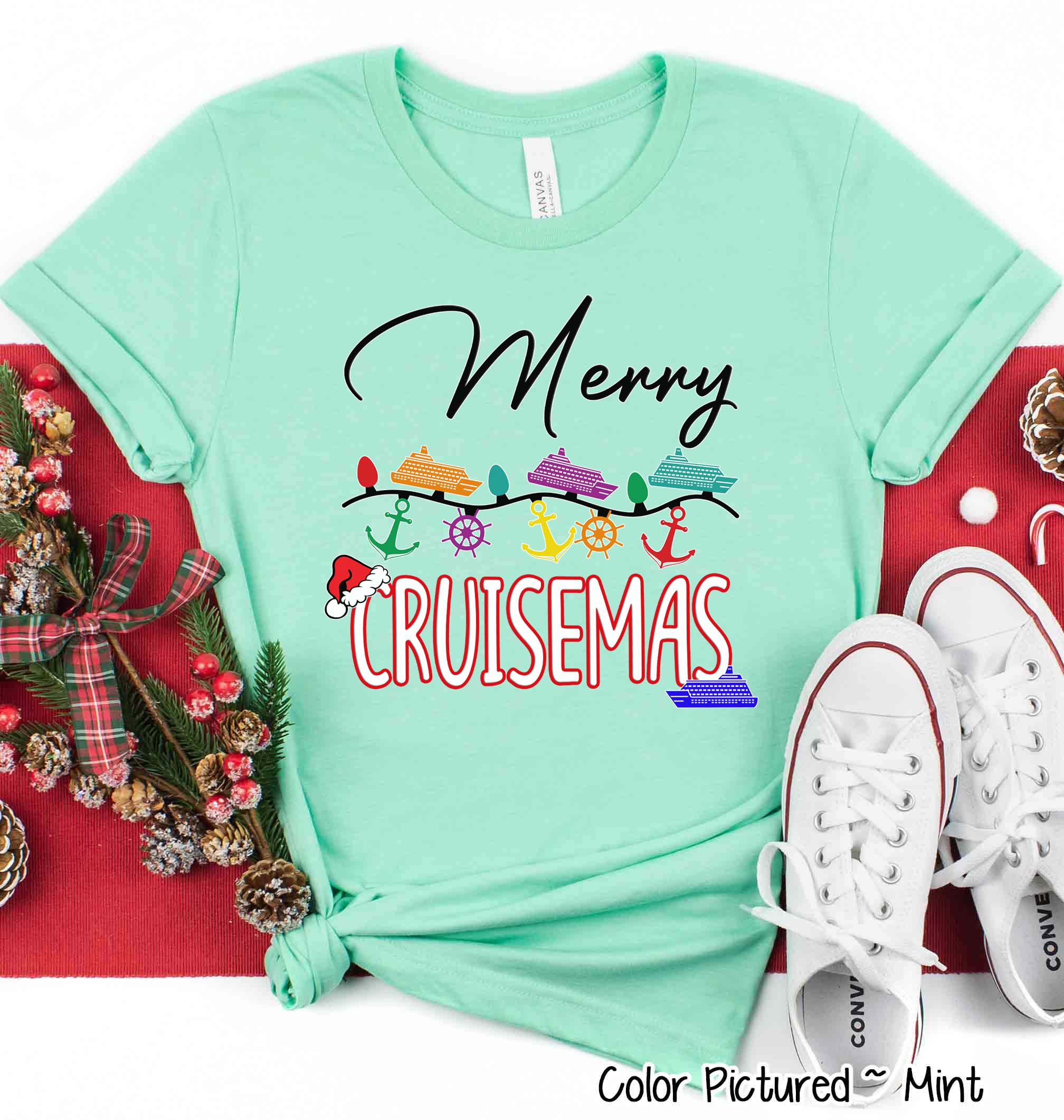 Merry Cruismas Christmas Cruise Tee or Sweatshirt