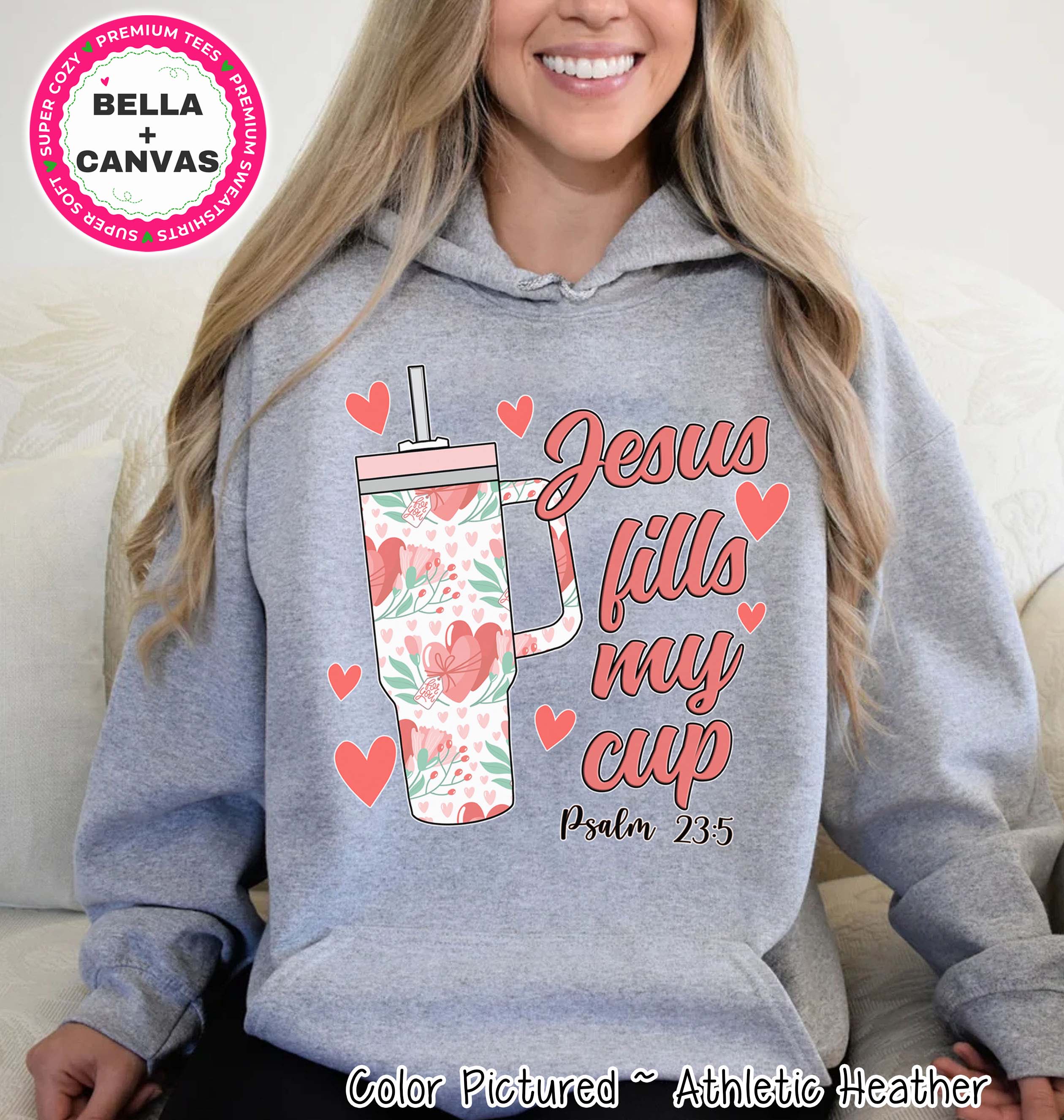 Jesus Fills My Cup Obsessive Cup Valentine Tee or Sweatshirt