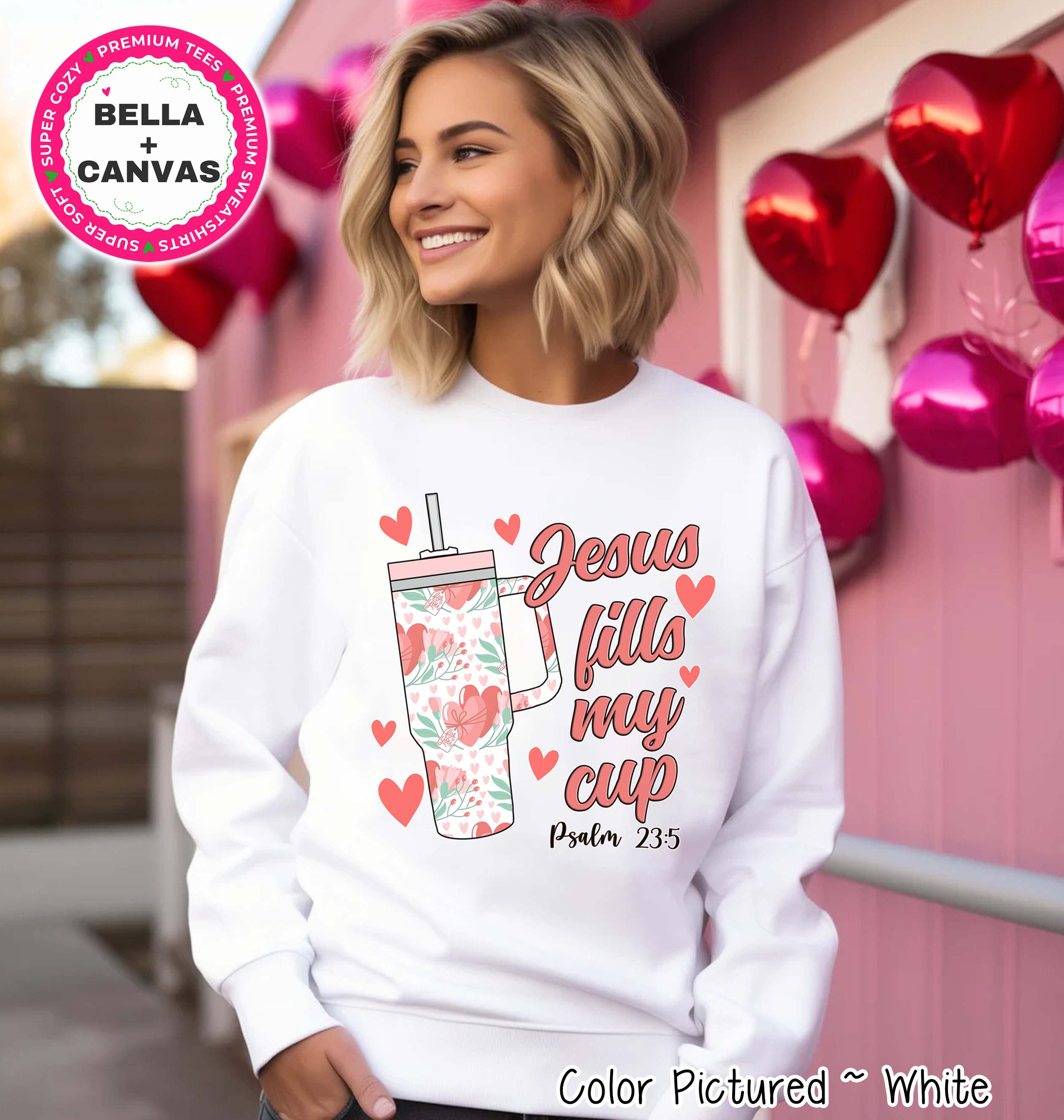 Jesus Fills My Cup Obsessive Cup Valentine Tee or Sweatshirt