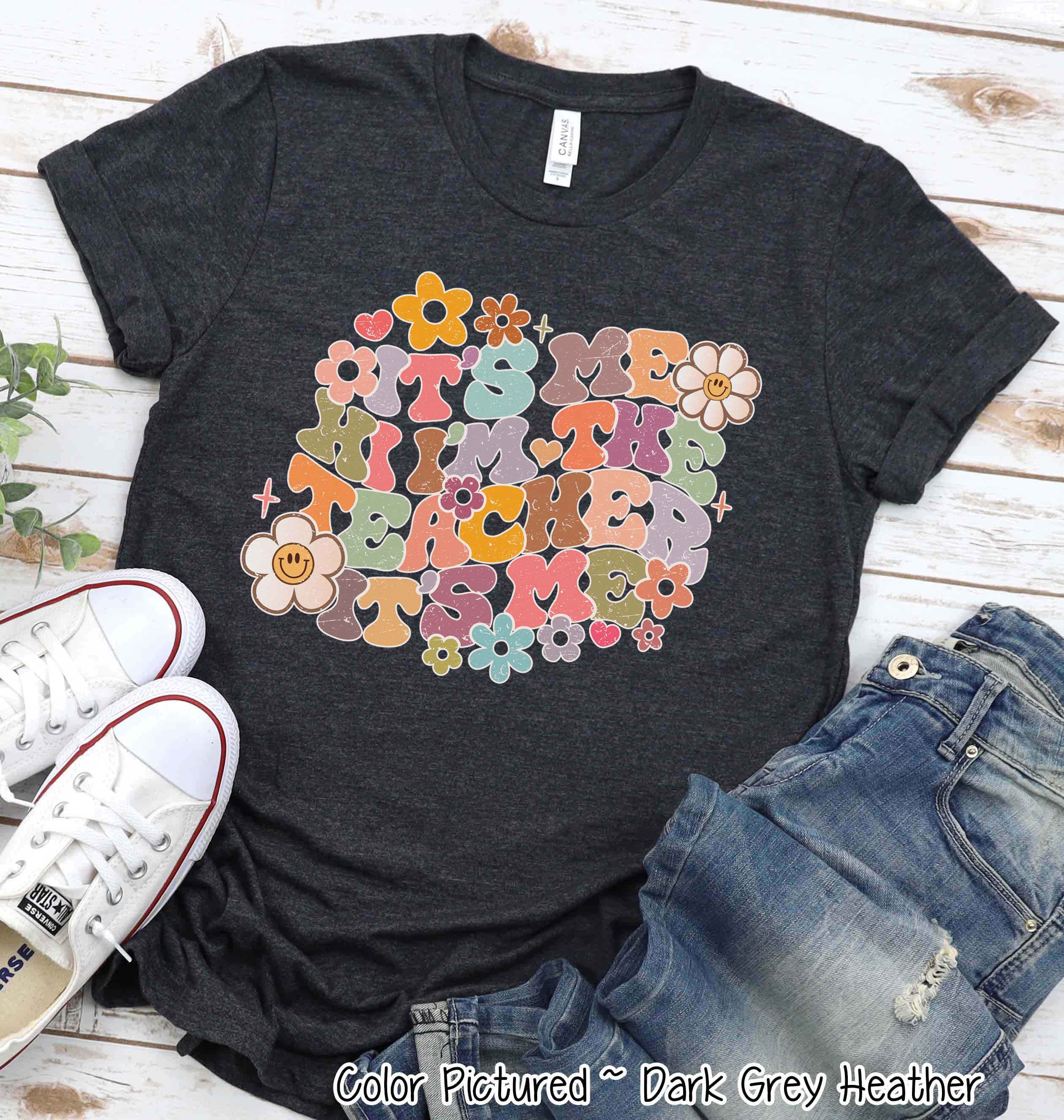 Retro It's Me I'm the Teacher Funny Back To School Teacher Tee