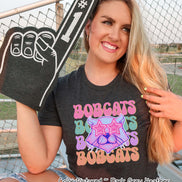 Preppy Star Eyed Mascot Game Day Tee