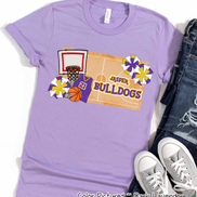 Personalized Basketball Court Fan Tee