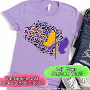 Personalized Leopard Color Guard Fan Tee