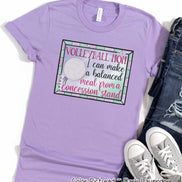 Volleyball Mom I Can Make a Balanced Dinner at Concessions Tee
