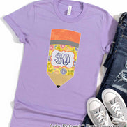 Personalized Pencil Back to School Tee