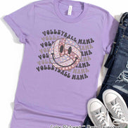 Retro Smile Volleyball Mama Tee