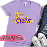 Custom Homecoming Crew Pennant Tee