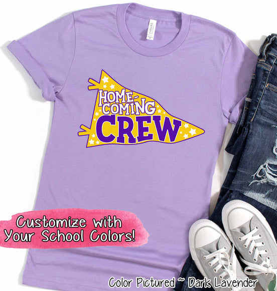 Custom Homecoming Crew Pennant Tee