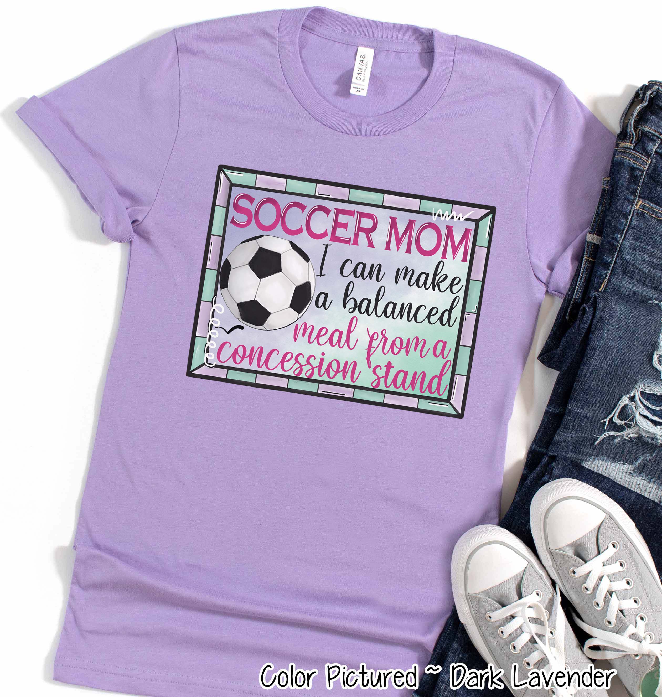 Soccer Mom I Can Make a Balanced Dinner at Concessions Tee