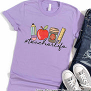Monogram Teacher Life Tee