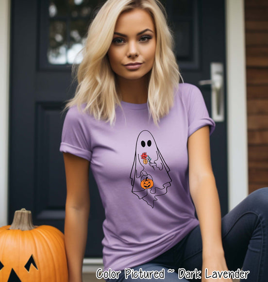 Ghost Outline Halloween Tee