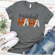 Basketball Mama Doodle Letter Game Day Tee