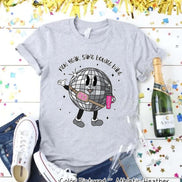 Monogram Disco Ball New Year Same Bougee Babe Tee or Sweatshirt