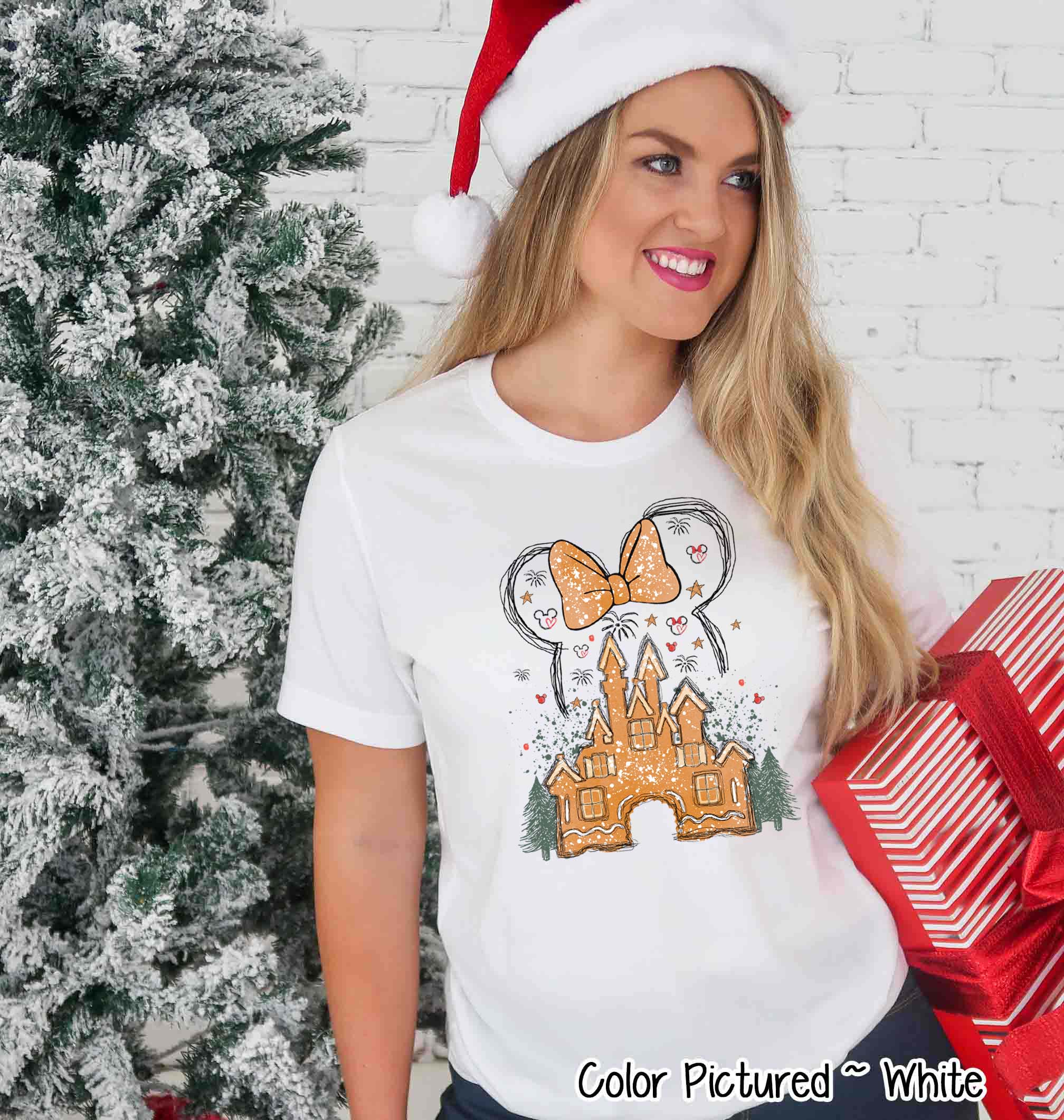 Disney Gingerbread Castle Christmas Tee or Sweatshirt