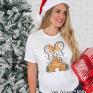 Disney Gingerbread Castle Christmas Tee or Sweatshirt