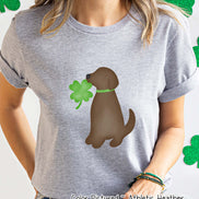 Brown Lab St Patricks Day Tee
