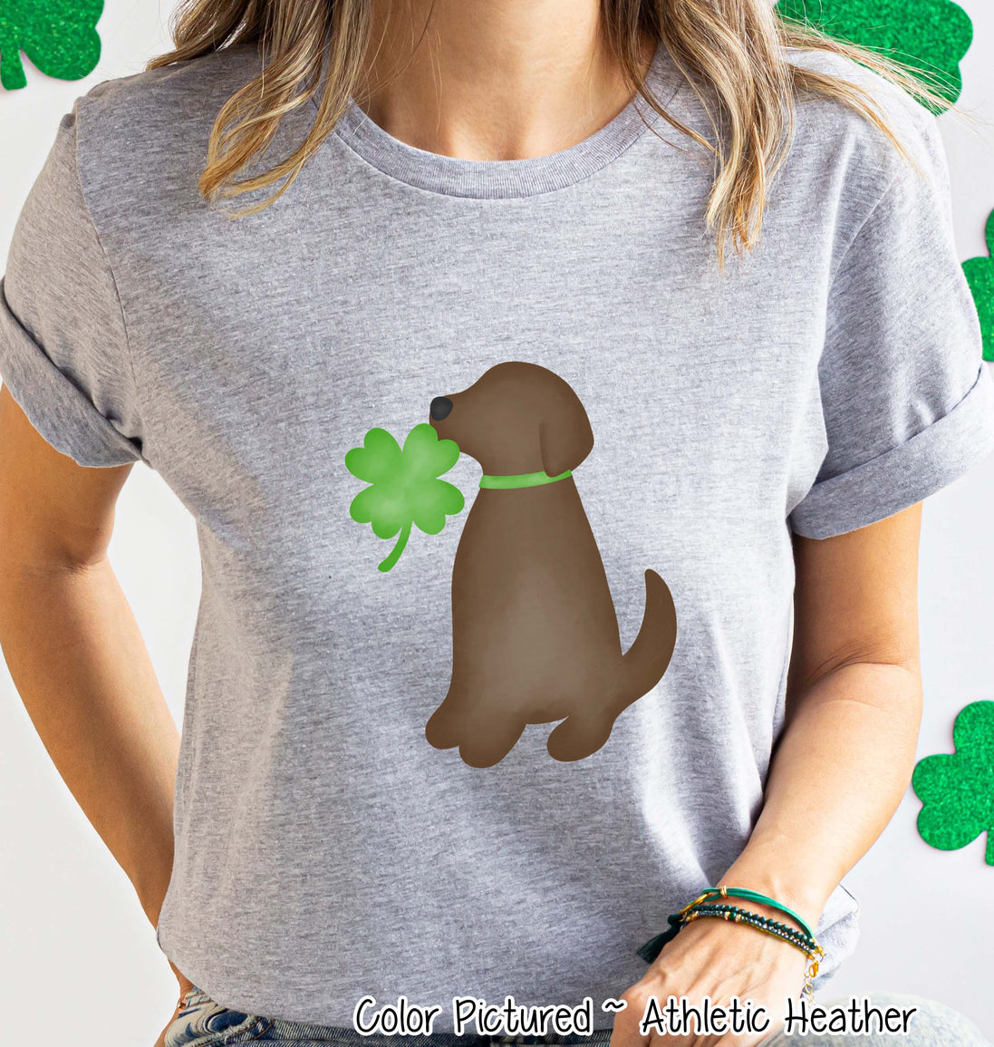 Brown Lab St Patricks Day Tee