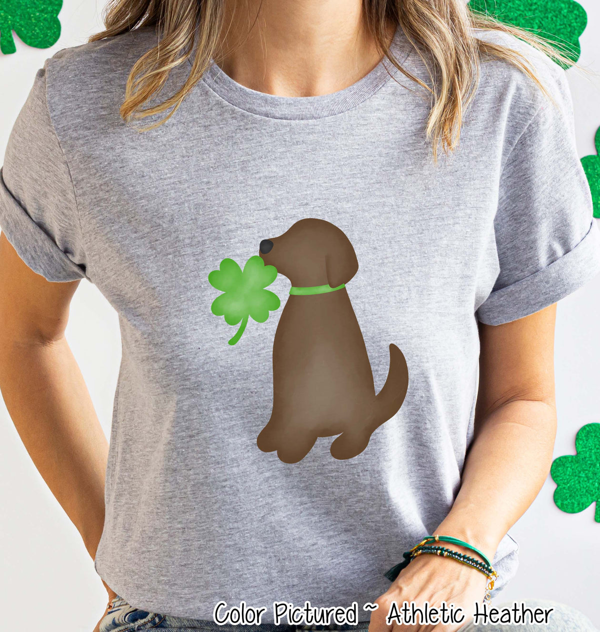 Brown Lab St Patricks Day Tee