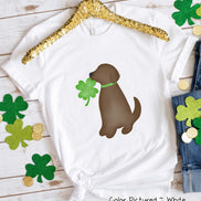 Brown Lab St Patricks Day Tee