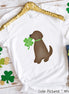 Brown Lab St Patricks Day Tee