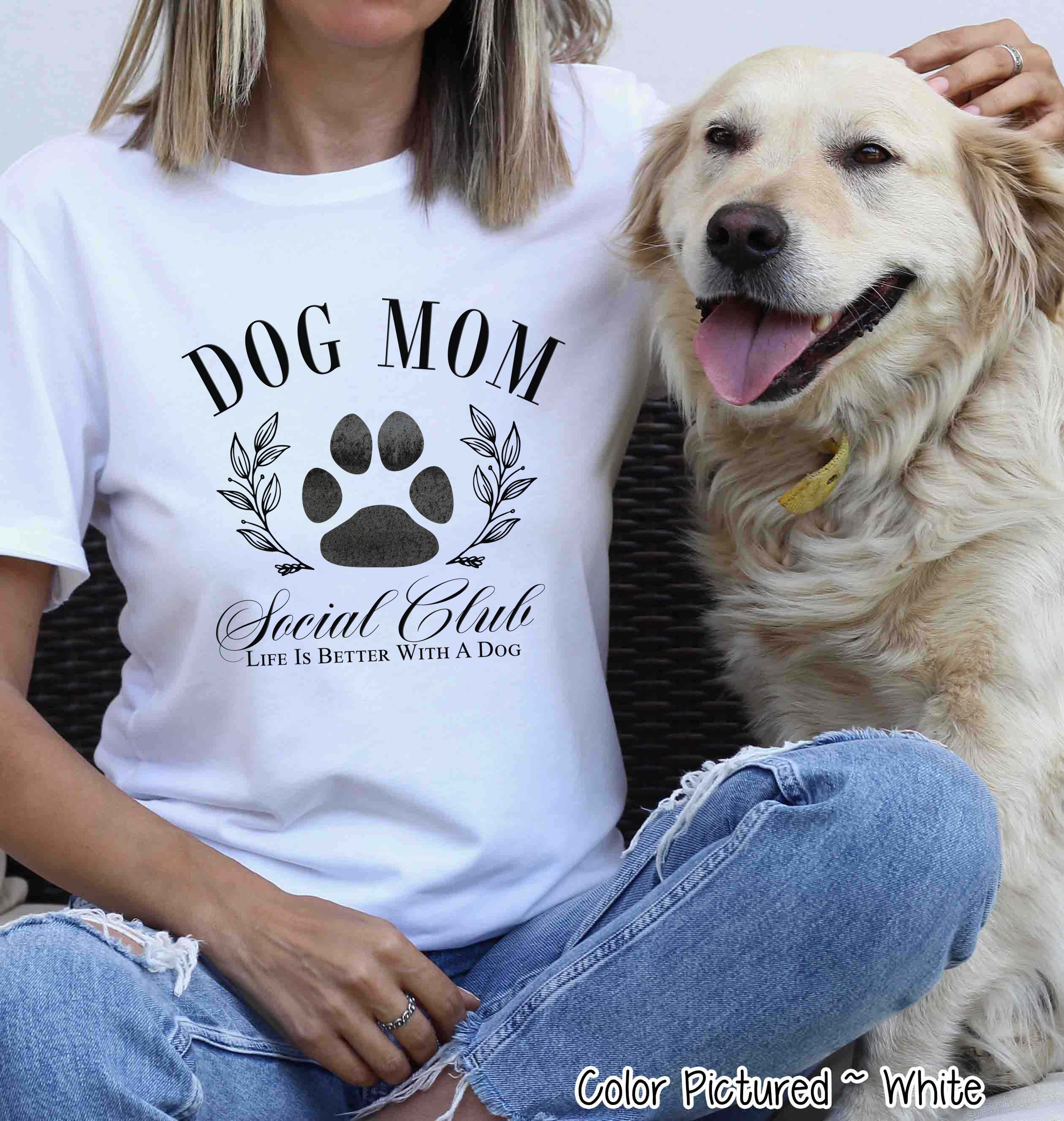 Dog Mom Social Club Tee or Sweatshirt