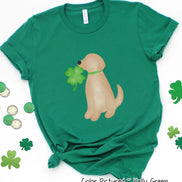 Yellow Lab St Patricks Day Tee