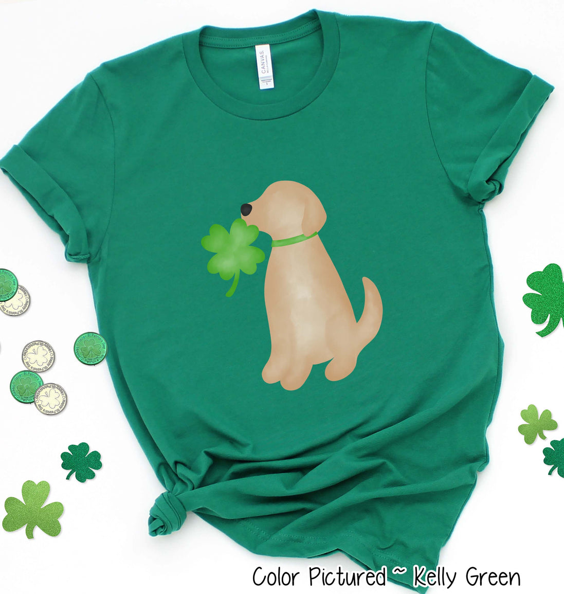 Yellow Lab St Patricks Day Tee