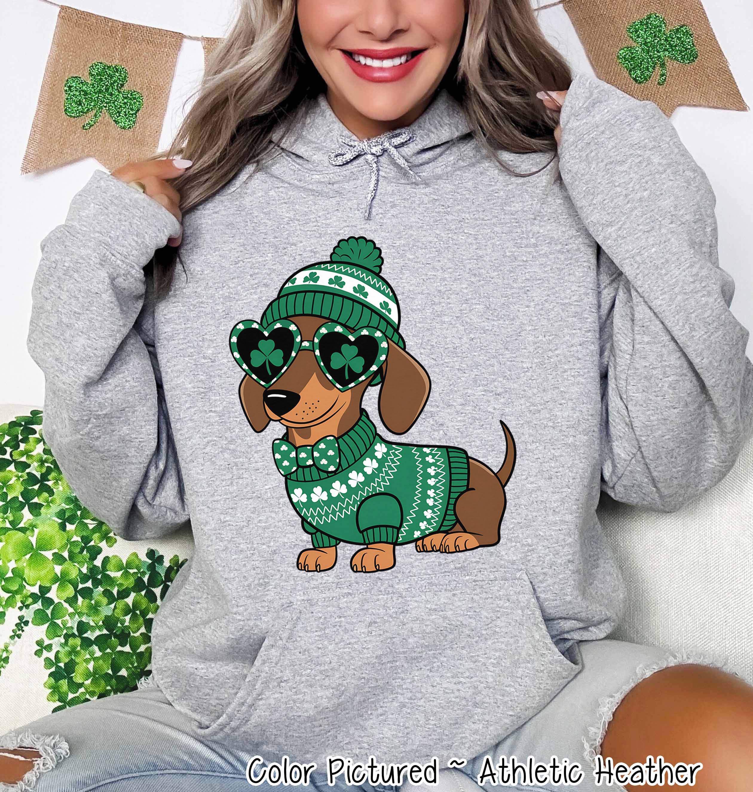 Dachshund St Patricks Day Tee or Sweatshirt