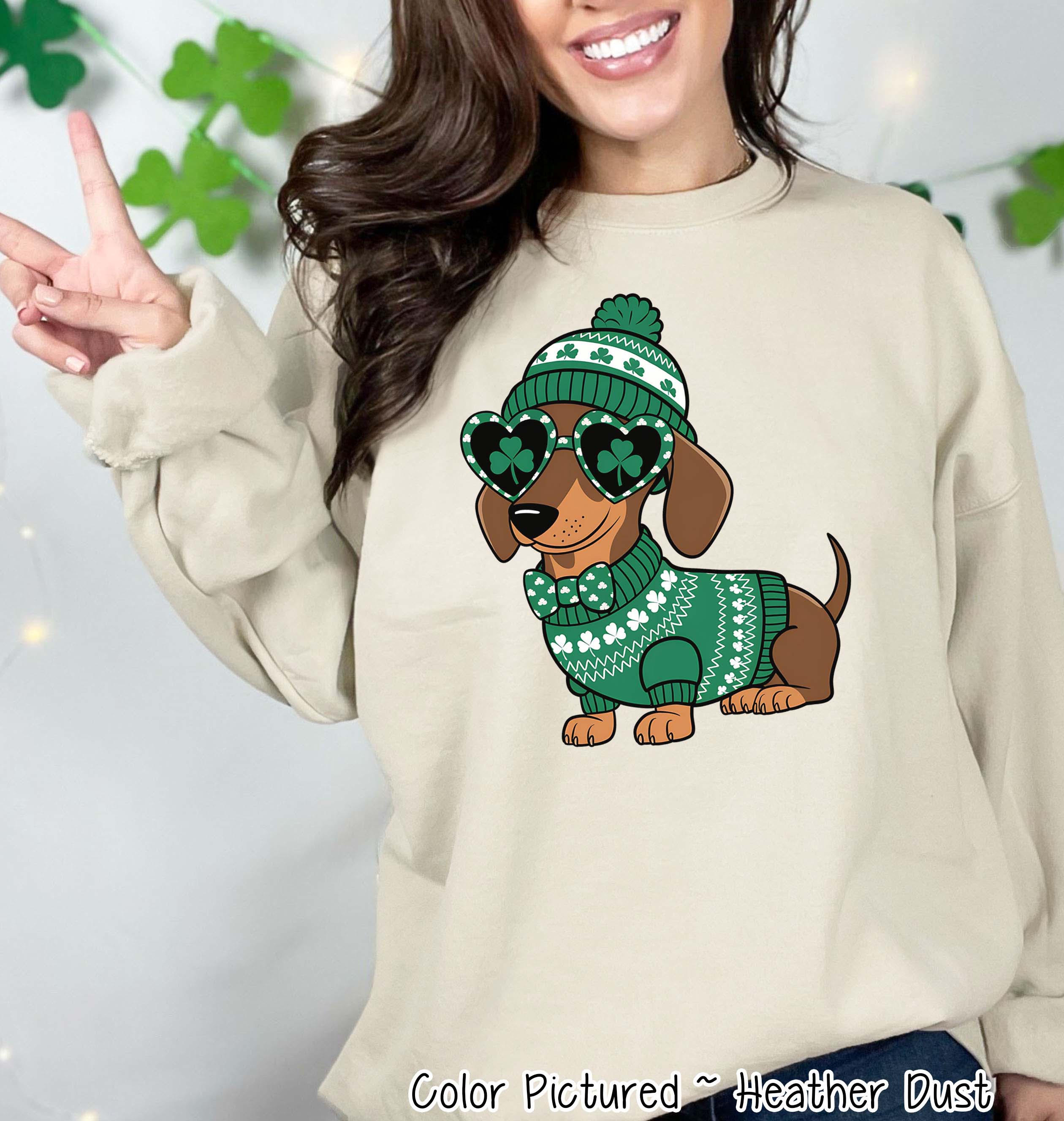 Dachshund St Patricks Day Tee or Sweatshirt