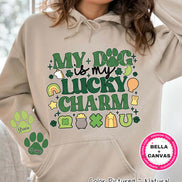Personalized My Dog Is My Lucky Charm St Patricks Day Tee or Sweatshirt