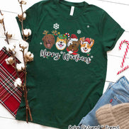 Merry Woofmas Cute Christmas Dog Tee or Sweatshirt