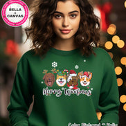 Merry Woofmas Cute Christmas Dog Tee or Sweatshirt