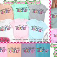 Doodle School Teacher Grade Tee