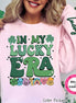In My Lucky Era with Sleeve Print St Patricks Day Tee or Sweatshirt