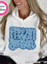 Freezin Season Faux Embroider Tee or Sweatshirt
