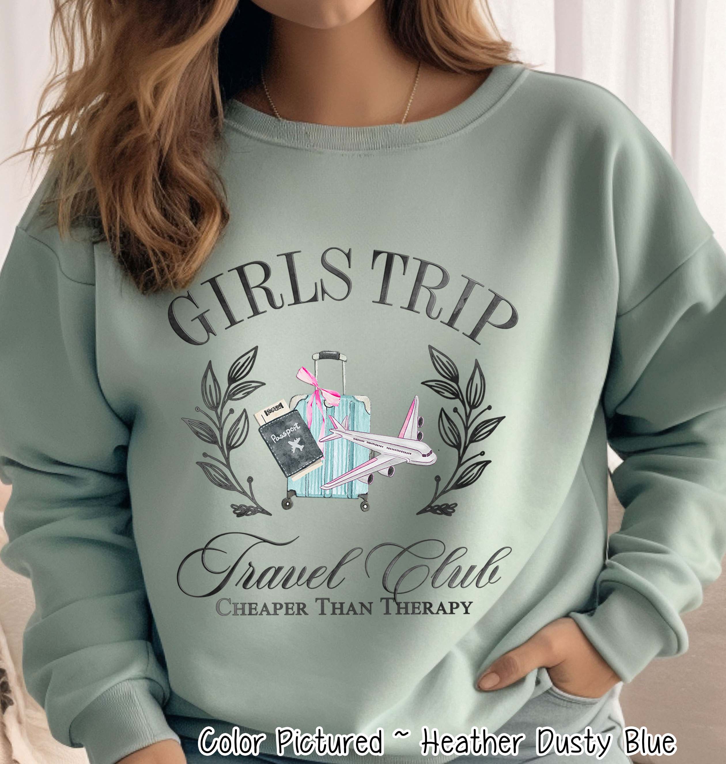 Girls Trip Social Club Tee or Sweatshirt (Black)