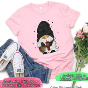 Monogram Gnome with Crossbody and Cup Winter Tee or Sweatshirt