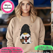 Monogram Gnome with Crossbody and Cup Winter Tee or Sweatshirt