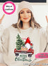 Personalized Gnome in Truck Merry Christmas Tee or Sweatshirt