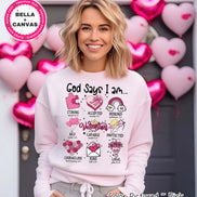 God Says I AM Icons Valentine Tee or Sweatshirt