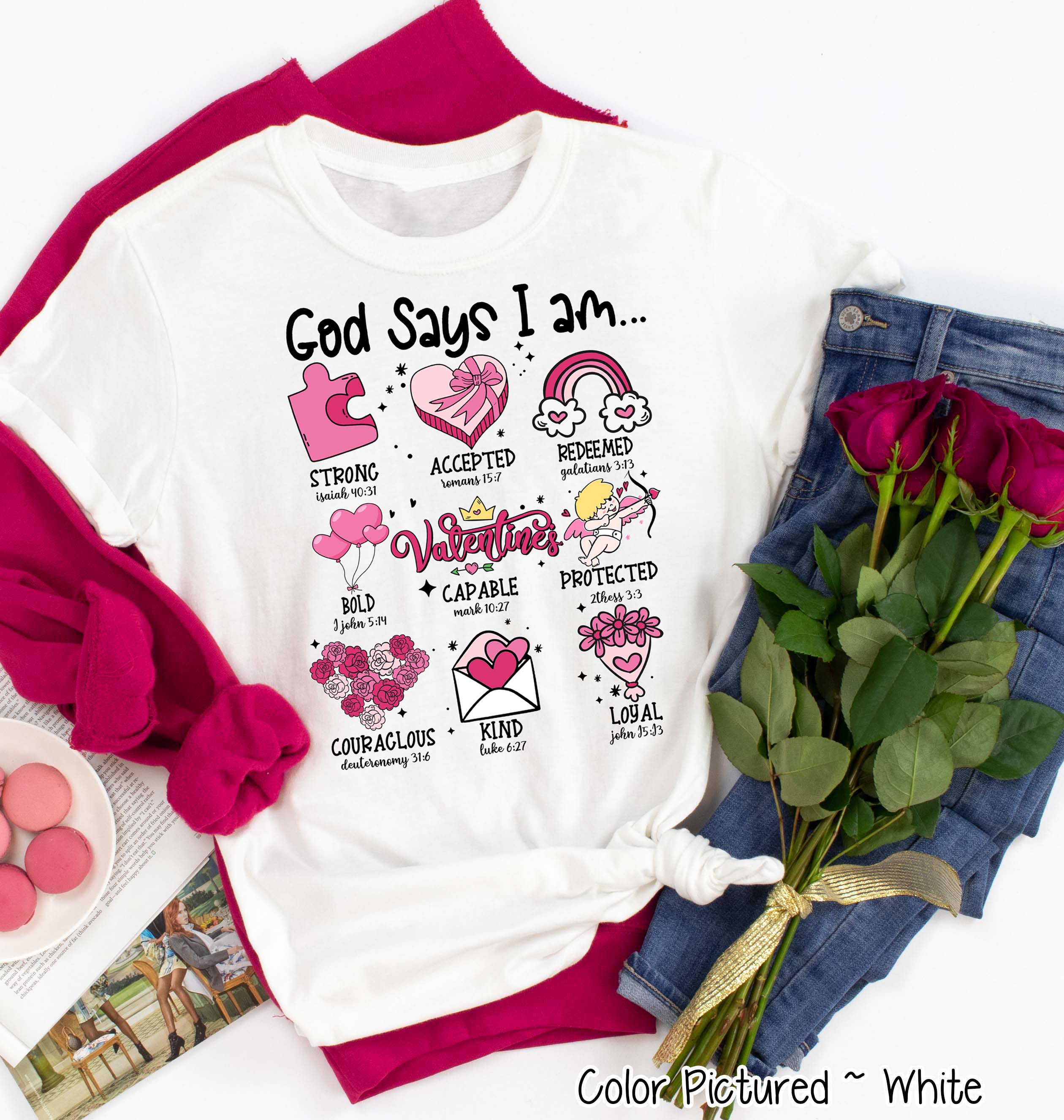 God Says I AM Icons Valentine Tee or Sweatshirt