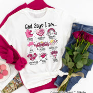 God Says I AM Icons Valentine Tee or Sweatshirt